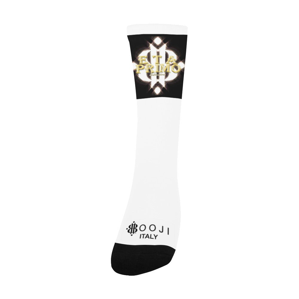 BOOJI ITALY ETA PRIMO MEN'S LOGO WHITE TUBE SOCKS