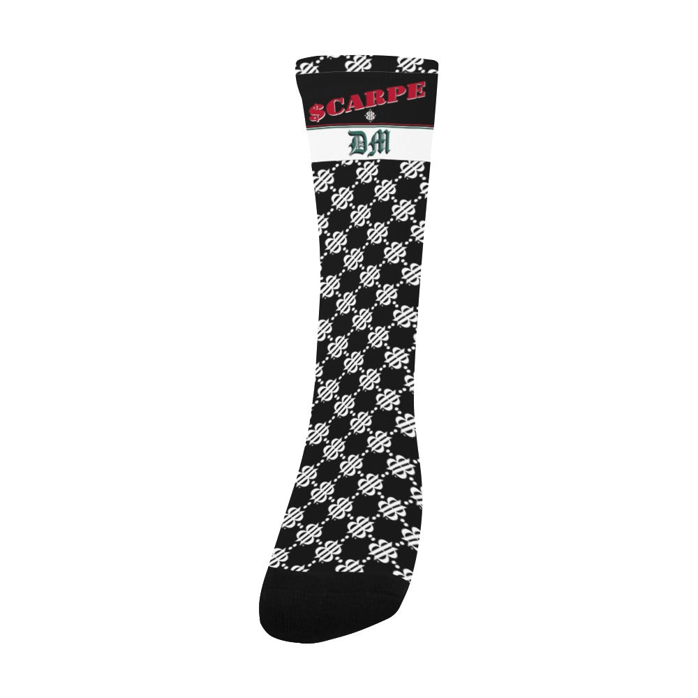 BOOJI ITALY SCARPE DM COLLECTION MEN'S LOGO PATTERN TUBE SOCKS