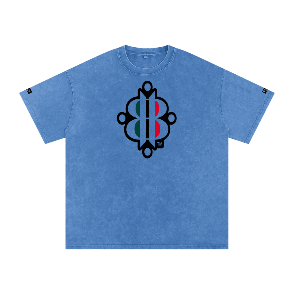 BOOJI ITALY "FLY DENIM MFR." SNOW WASHED T-SHIRT