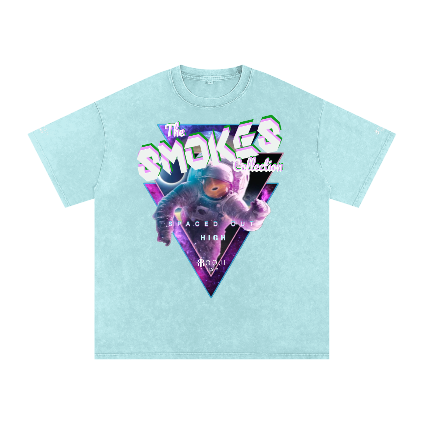 BOOJI ITALY "SMOKES COLLECTION" SNOW WASHED T-SHIRT