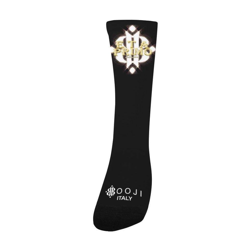 BOOJI ITALY ETA PRIMO MEN'S LOGO BLACK TUBE SOCKS