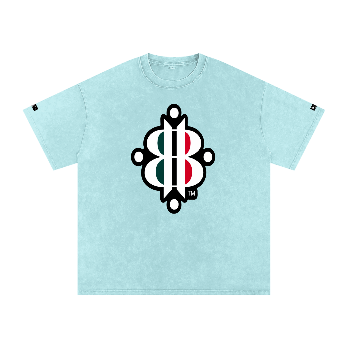 BOOJI ITALY "FLY DENIM MFR." SNOW WASHED T-SHIRT