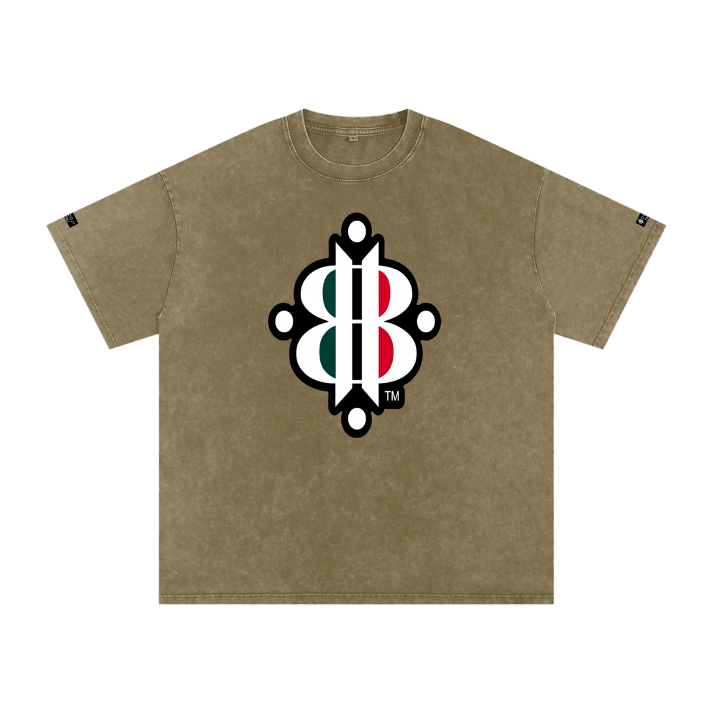 BOOJI ITALY "FLY DENIM MFR." SNOW WASHED T-SHIRT