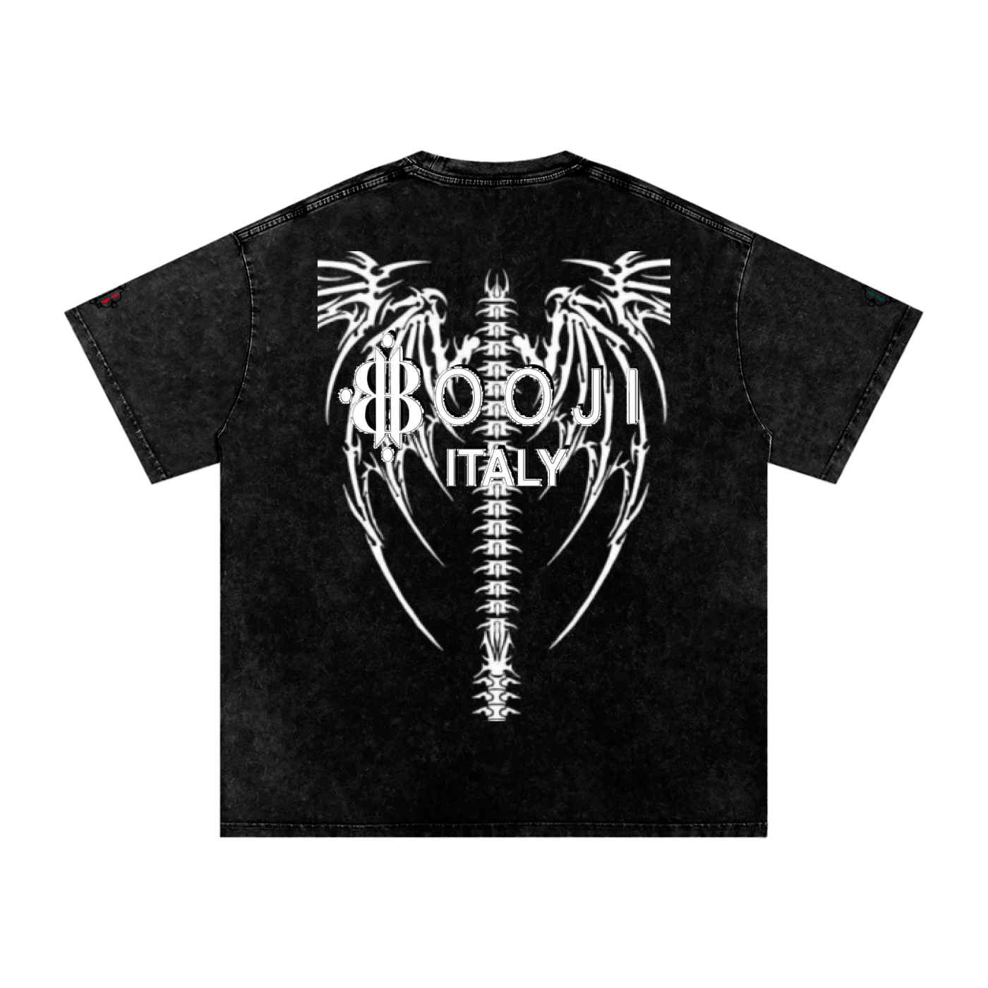 BOOJI ITALY "DXXD IN LOVE" LINE SNOW WASHED T-SHIRT