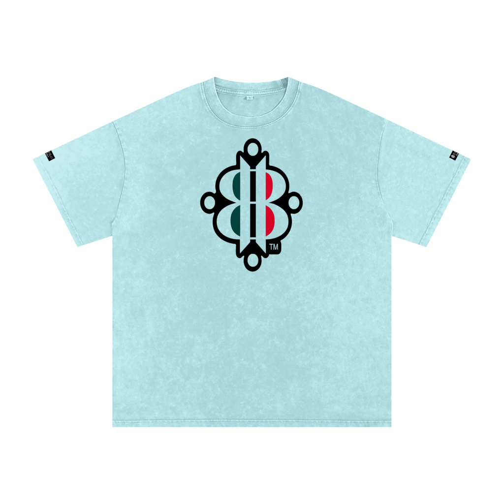 BOOJI ITALY "FLY DENIM MFR." SNOW WASHED T-SHIRT