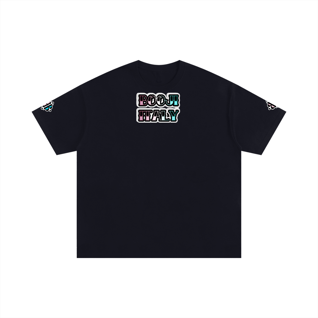 BOOJI ITALY STARS LOGO INVERTED OVERSIZED T-SHIRT