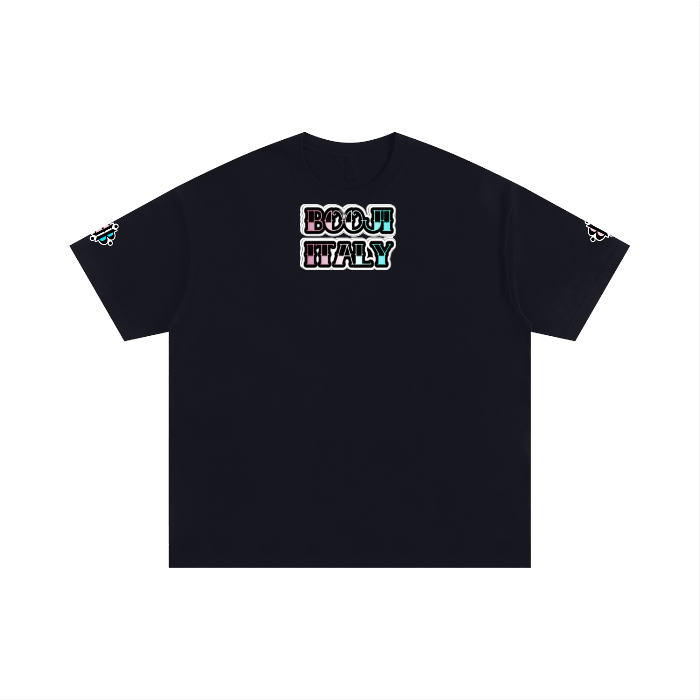 BOOJI ITALY STARS LOGO INVERTED OVERSIZED T-SHIRT