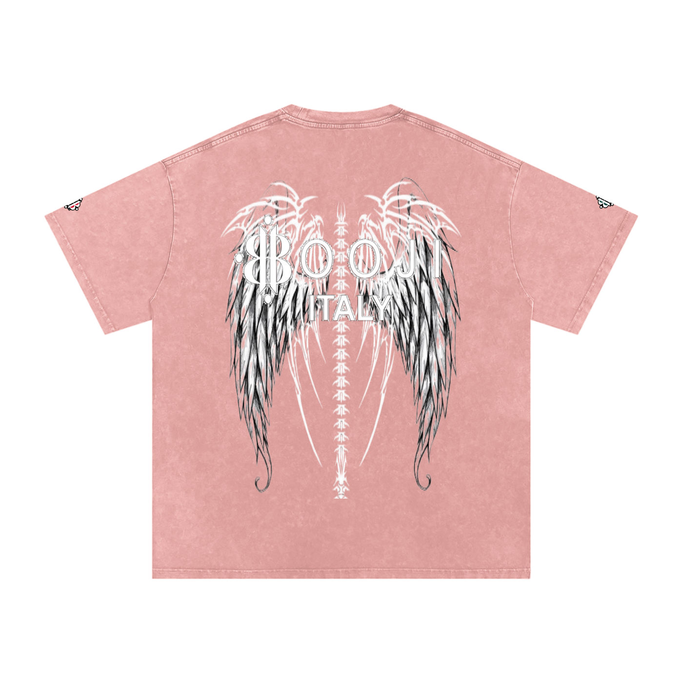 BOOJI ITALY "FLY DENIM MFR." SNOW WASHED T-SHIRT