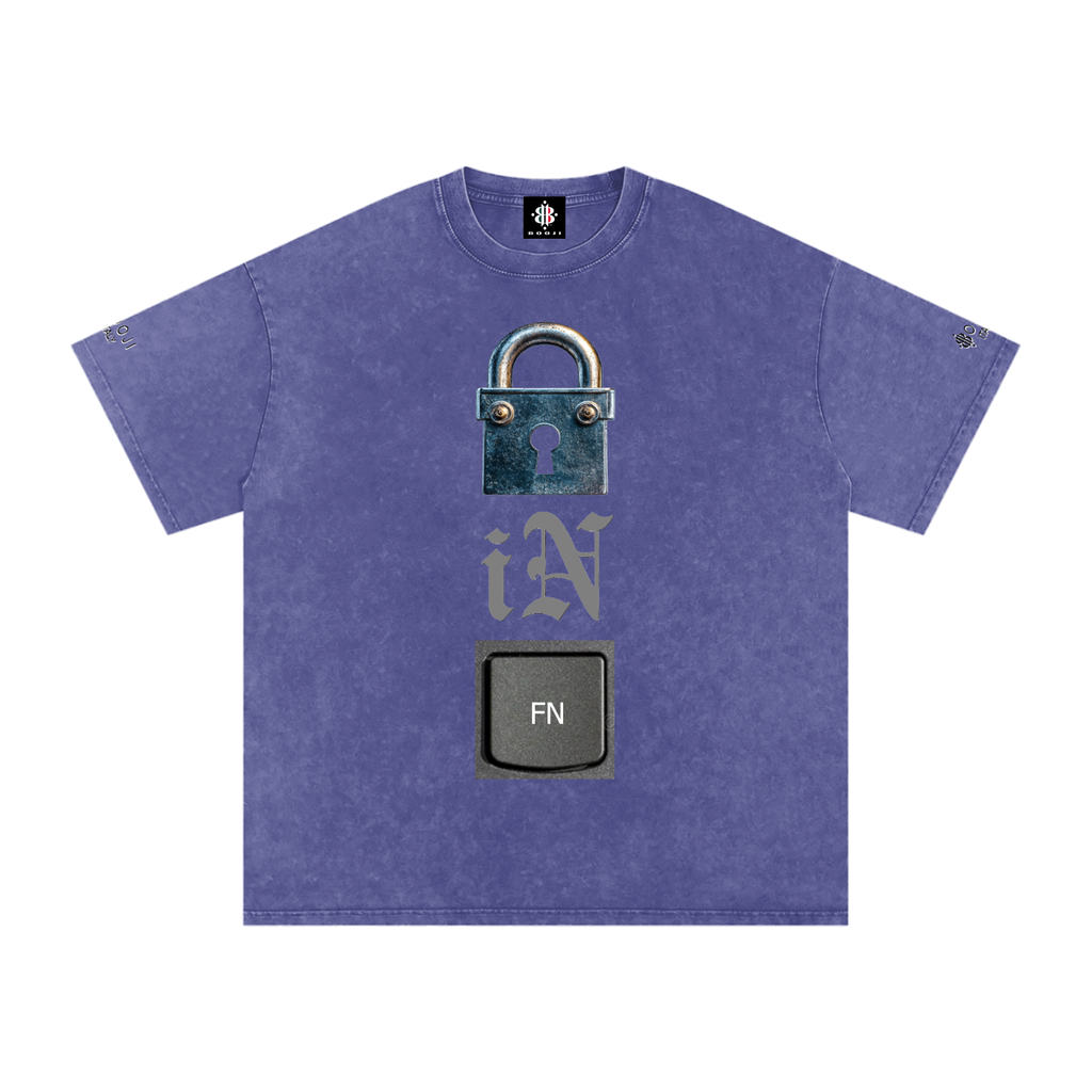 BOOJI ITALY LOCK IN COLLECTION SNOW WASHED T-SHIRT