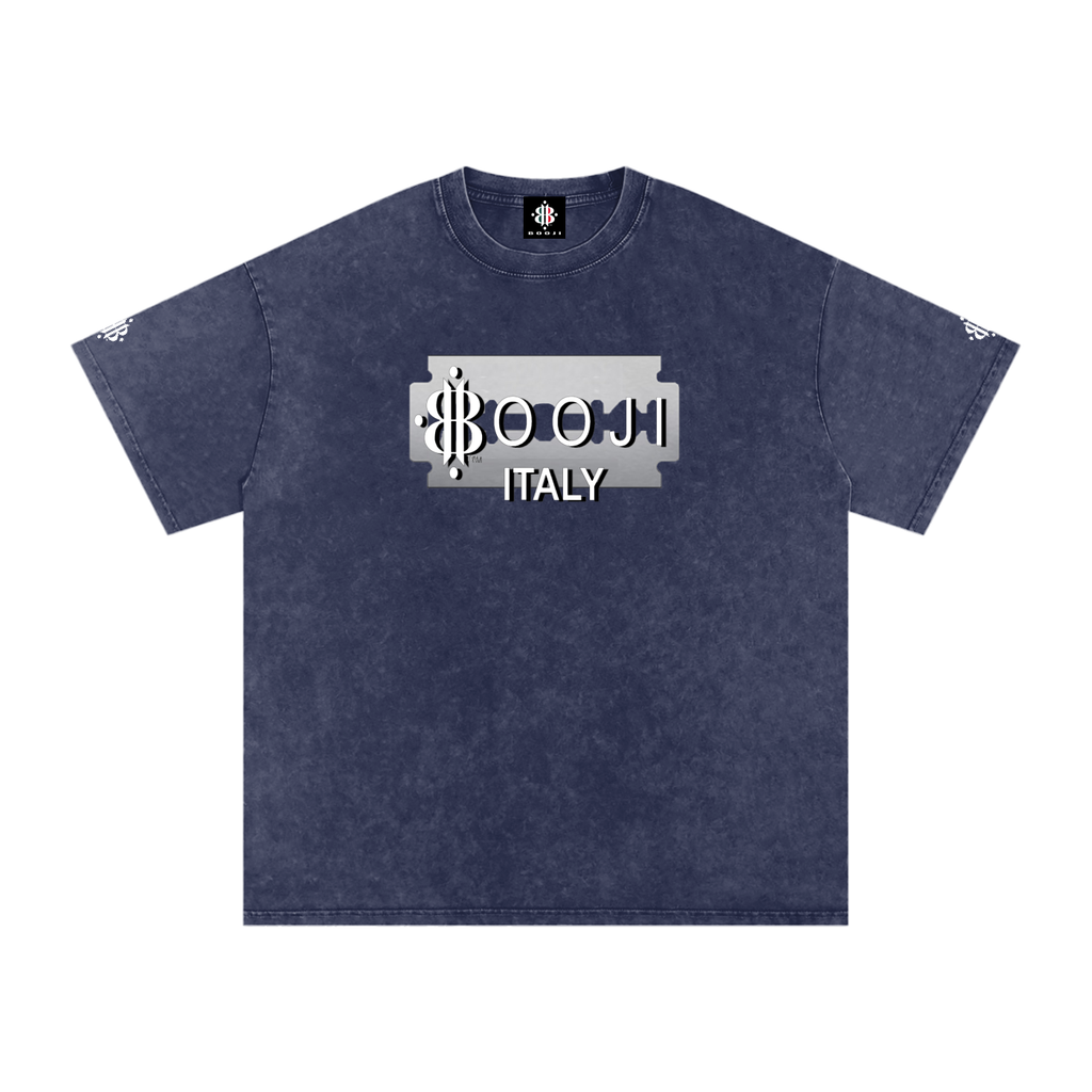 BOOJI ITALY SUPER POSITION COLLECTION RAZORS EDGE SNOW WASHED T-SHIRT
