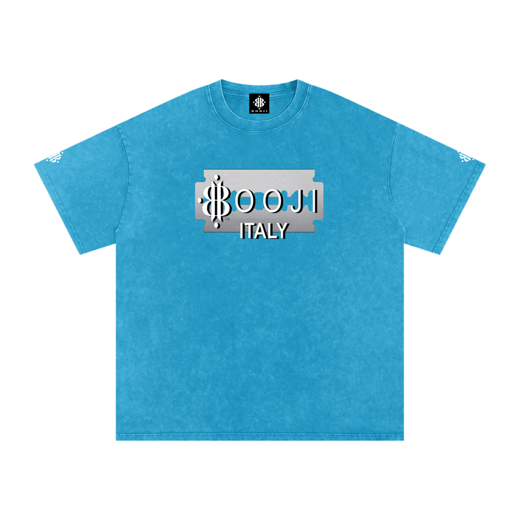 BOOJI ITALY SUPER POSITION COLLECTION RAZORS EDGE SNOW WASHED T-SHIRT