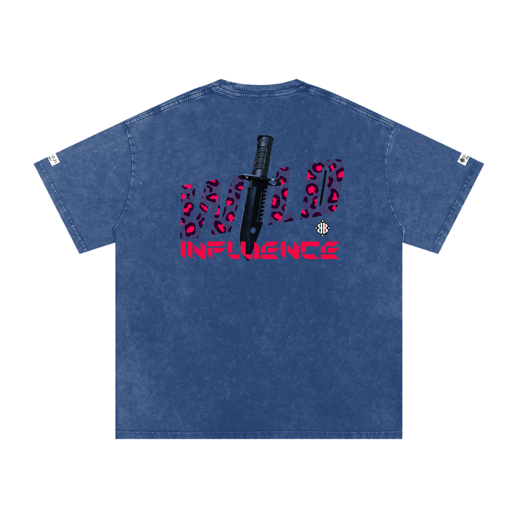 BOOI ITALY WILD INFLUENCE KNIFED SNOW WASHED T-SHIRT