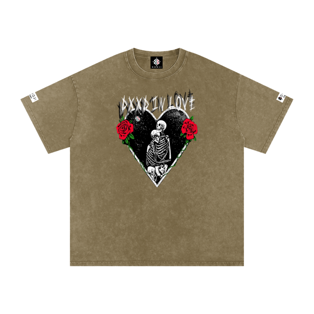 BOOJI ITALY DXXD IN LOVE SNOW WASHED T-SHIRT