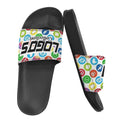 BOOJI ITALY LOGO'S COLLECTION MEN'S BLACK SOLE SLIDES
