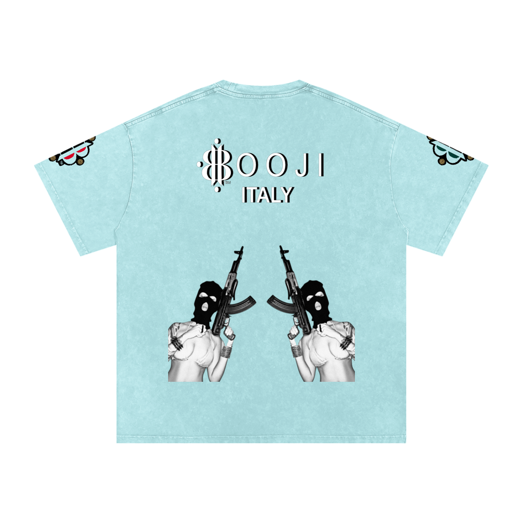 BOOJI ITALY BITE THA BULLET SNOW WASHED T-SHIRT