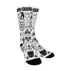 BOOJI ITALY SYMBOLS COLLECTION MEN'S WHITE SOCKS