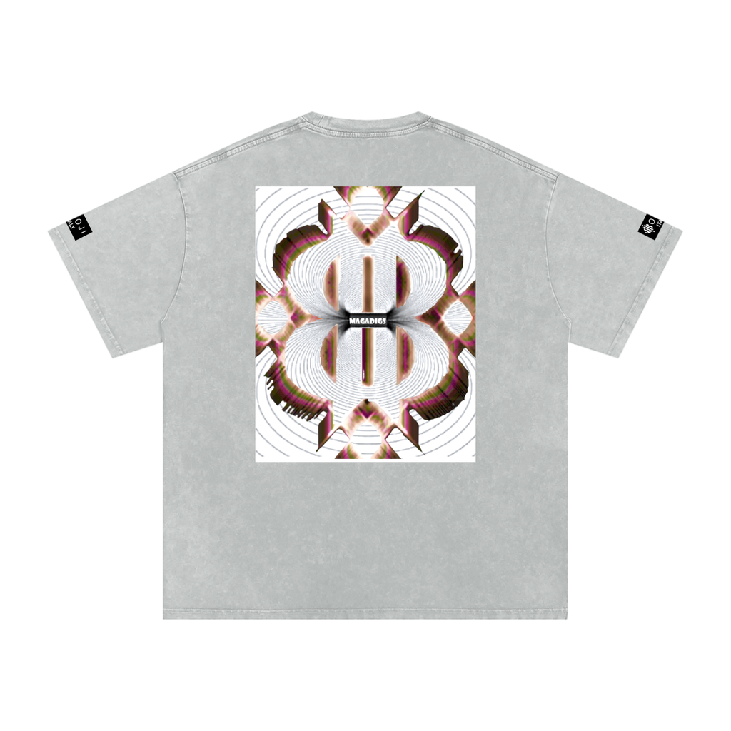 BOOJI ITALY MAGADIGS COLLECTION LOGO SNOW WASHED T-SHIRT