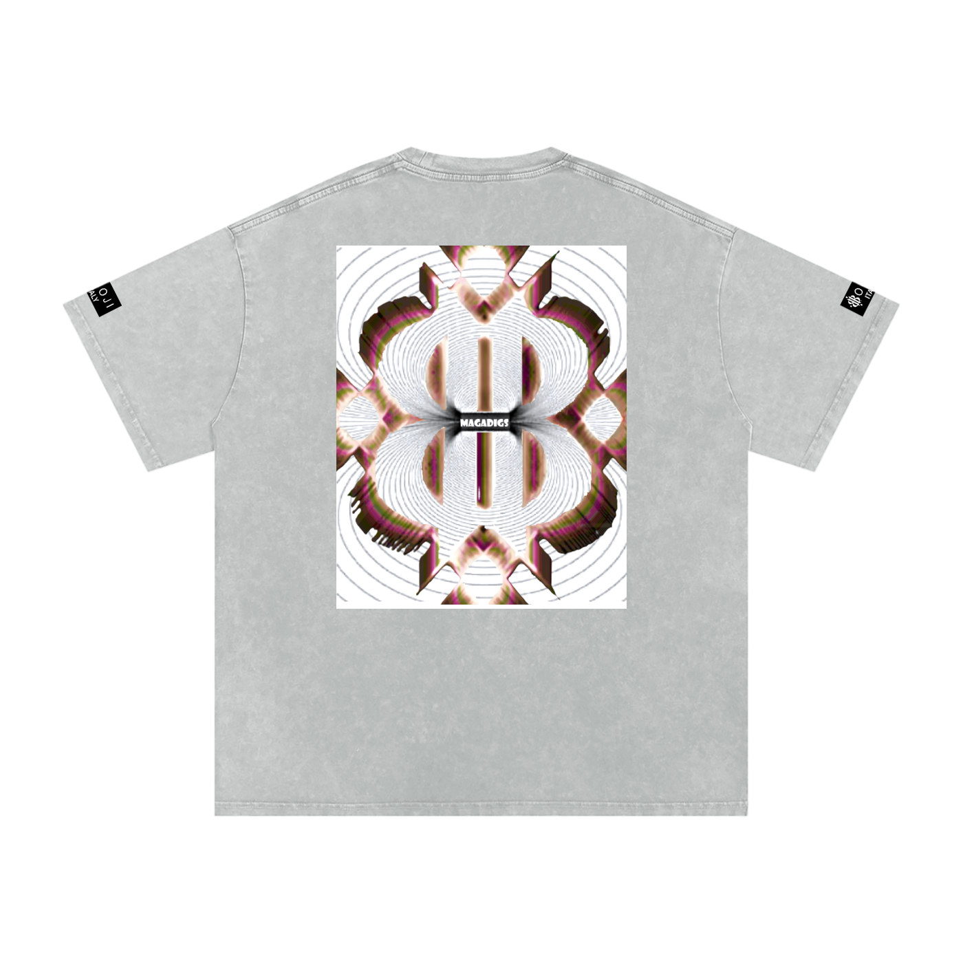 BOOJI ITALY MAGADIGS COLLECTION LOGO SNOW WASHED T-SHIRT