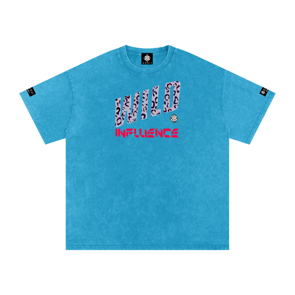 BOOJI ITALY WILD INFLUENCE Z-BACK SNOW WASHED T-SHIRT