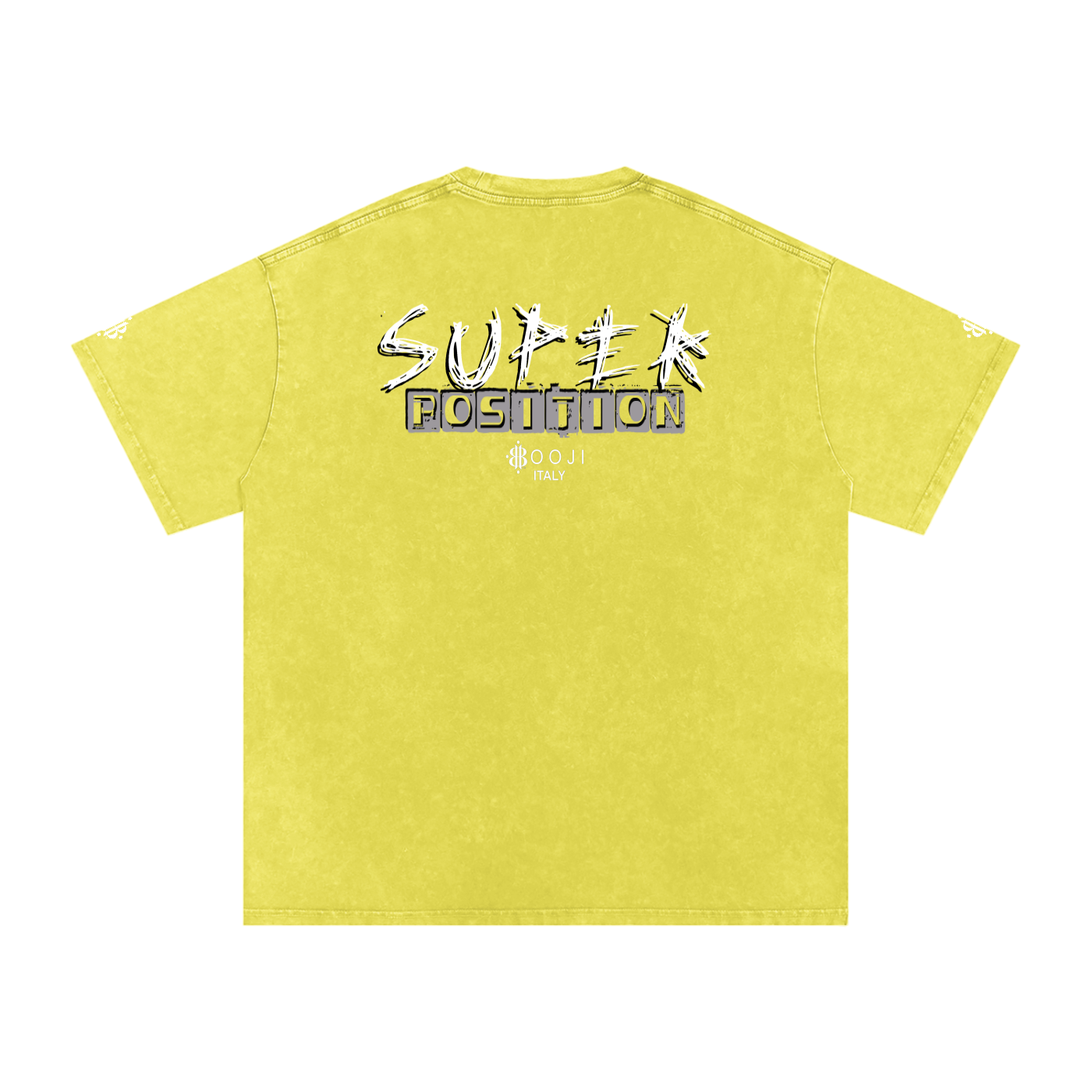 BOOJI ITALY SUPER POSITION COLLECTION RAZORS EDGE SNOW WASHED T-SHIRT