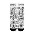 BOOJI ITALY SYMBOLS COLLECTION WOMEN'S WHITE CREW SOCKS