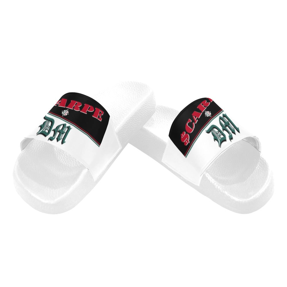 BOOJI ITALY SCARPE DM LOGO MEN'S WHITE SOLE SLIDES