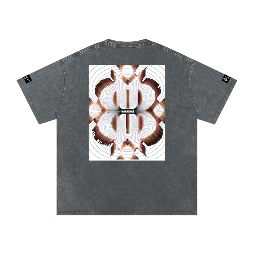BOOJI ITALY MAGADIGS COLLECTION LOGO SNOW WASHED T-SHIRT