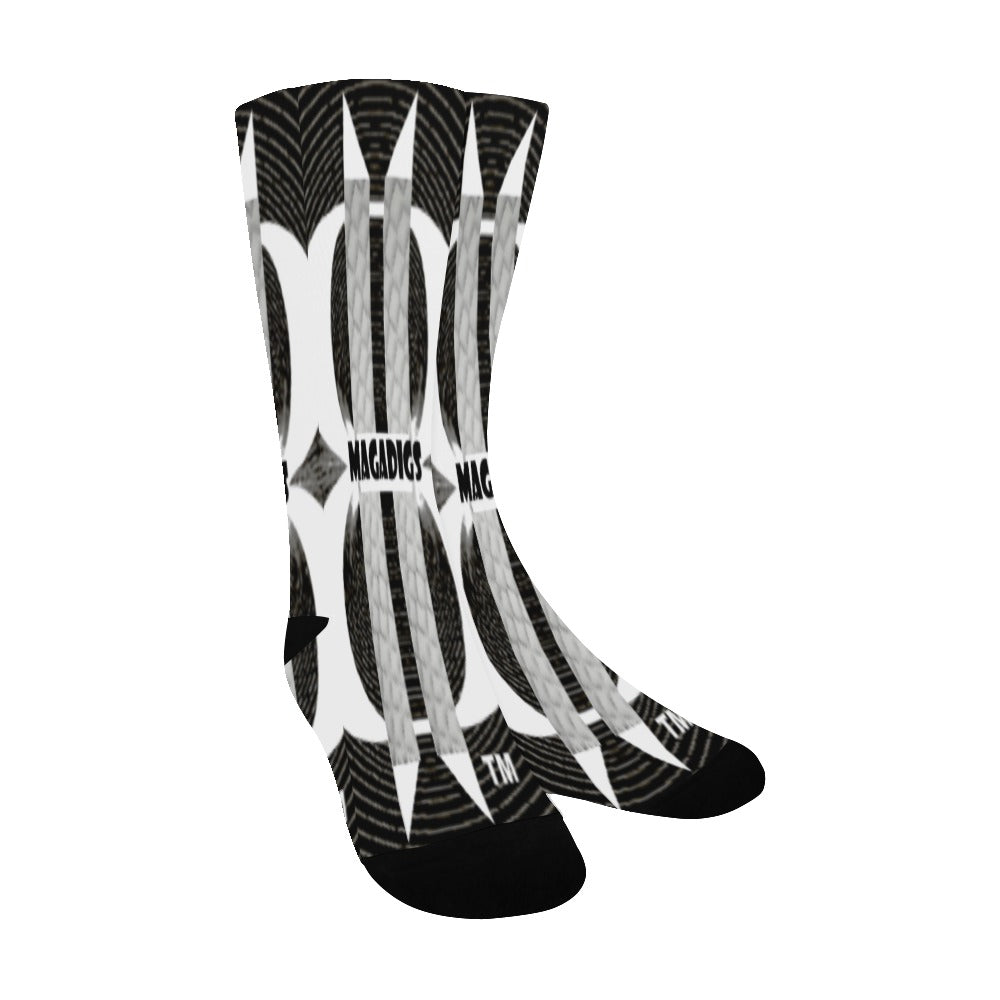 BOOJI ITALY MAGADIGS COLLECTION BLACK TUBE SOCKS