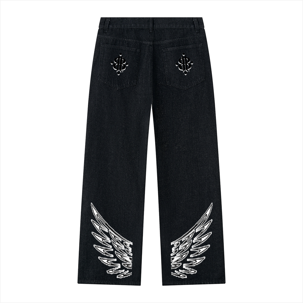 BOOJI ITALY FLY DENIM MFR. COLLECTION MEN'S VINTAGE WASH BLACK JEANS