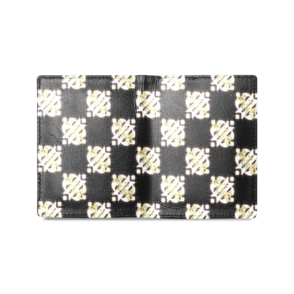 BOOJI ITALY ETA PRIMO COLLECTION LOGO PATTERN MEN'S LEATHER WALLET