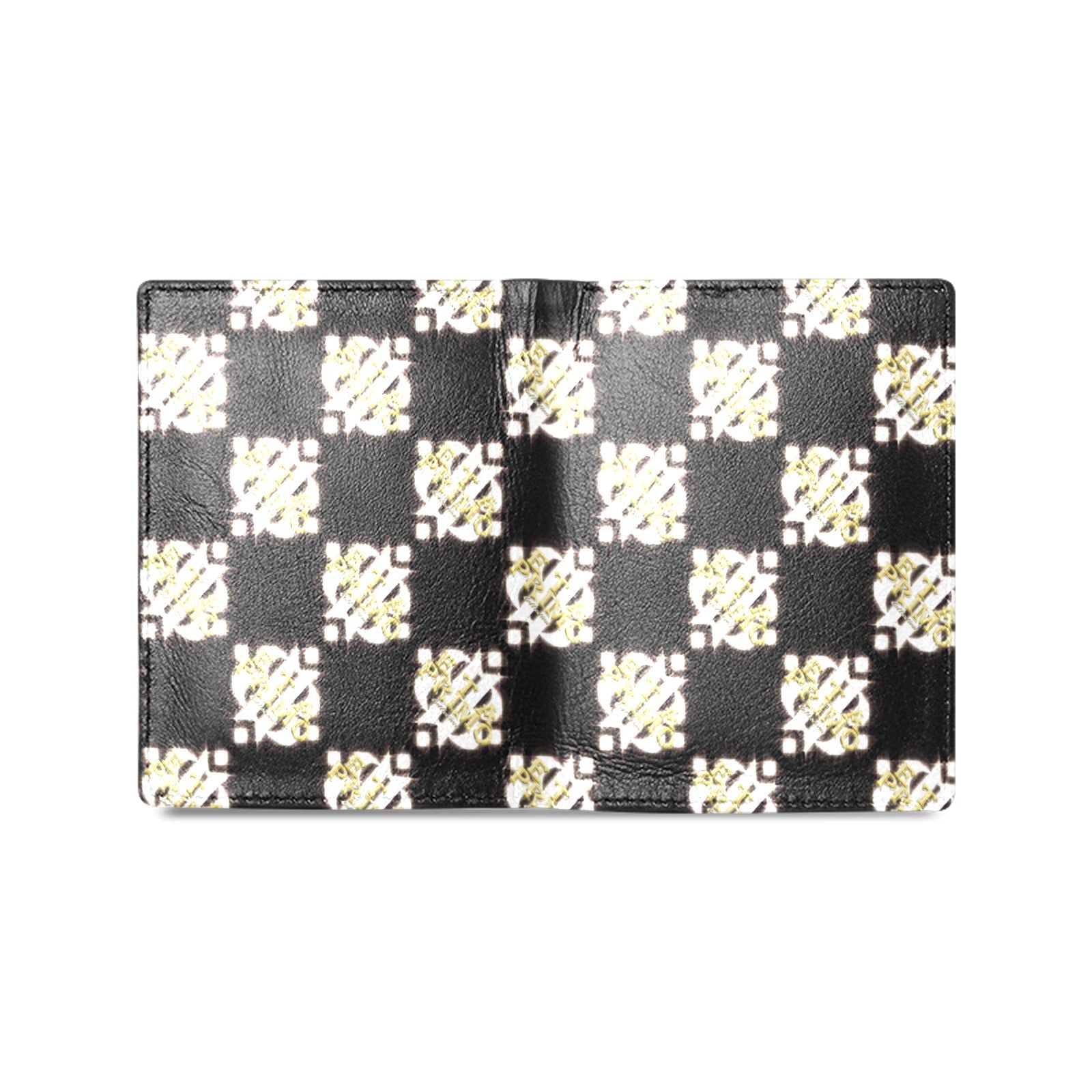 BOOJI ITALY ETA PRIMO COLLECTION LOGO PATTERN MEN'S LEATHER WALLET