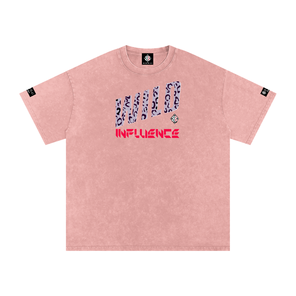 BOOJI ITALY WILD INFLUENCE Z-BACK SNOW WASHED T-SHIRT