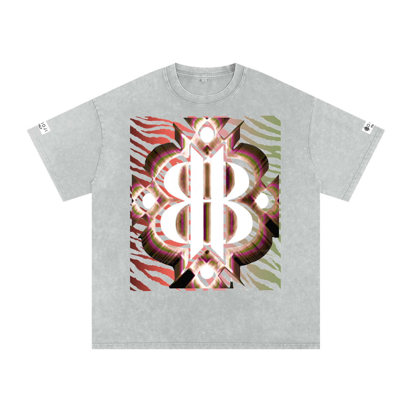 BOOJI ITALY "WILD INFLUENCE" LINE SNOW WASHED T-SHIRT