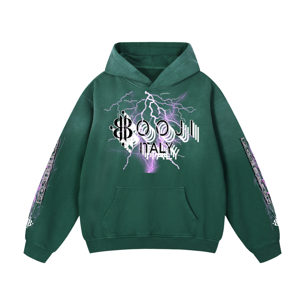 BOOJI ITALY "SUPER POSITION" HEAVY SUNFADED HOODIE