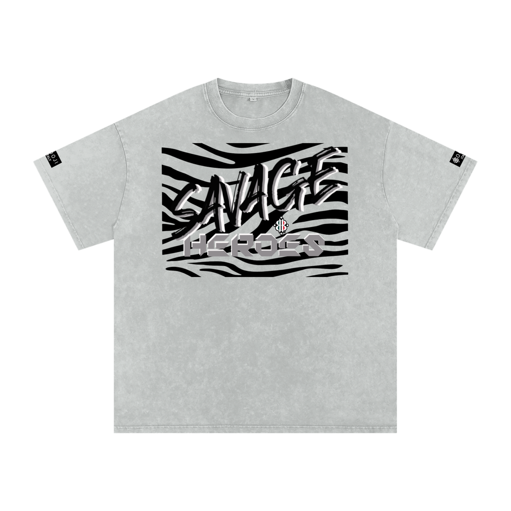 BOOJI ITALY "SAVAGE HEROES" SNOW WASHED T-SHIRT