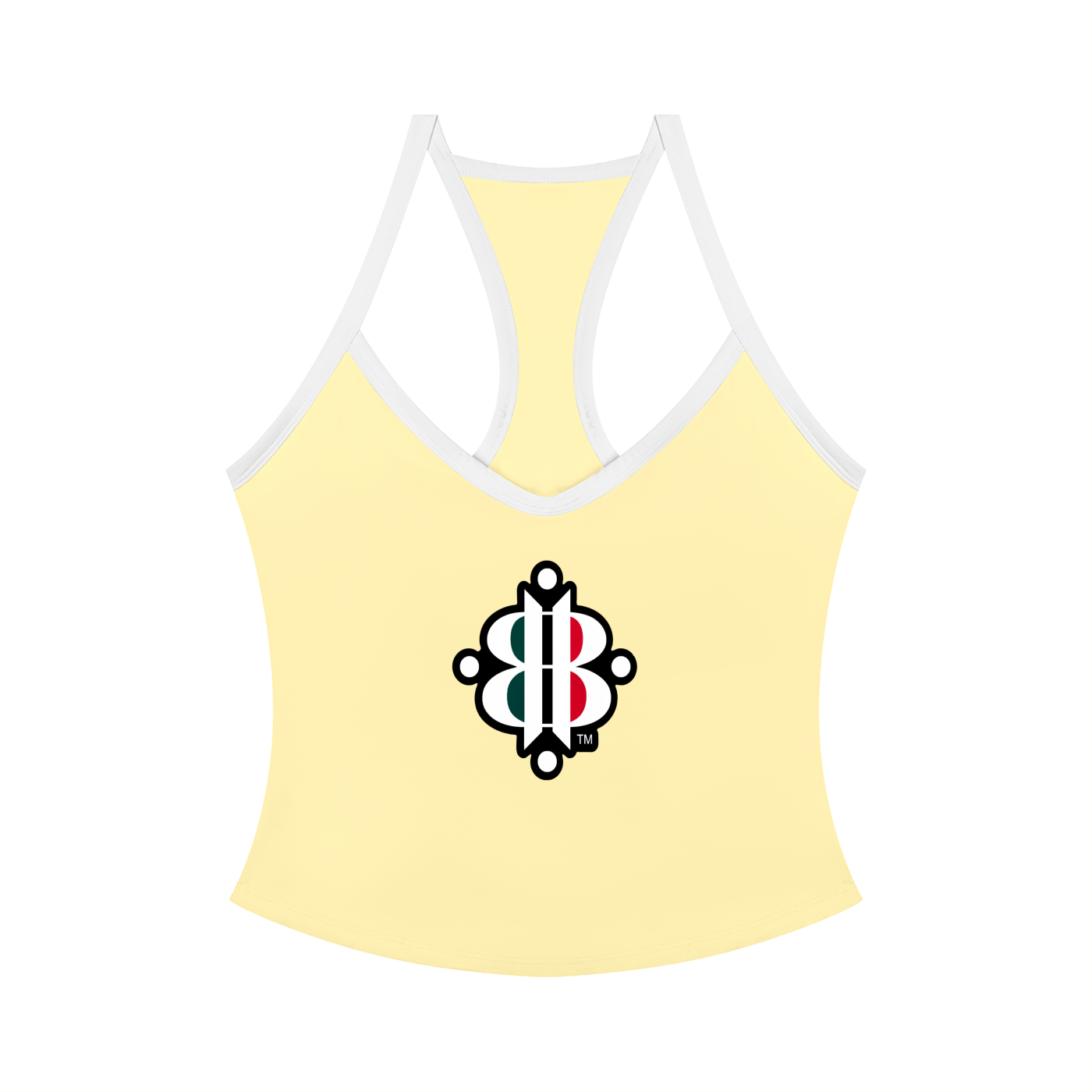 BOOJI ITALY 4 EVER $ LOGO WOMEN'S COLOR BLOCK YOGA TANK TOP