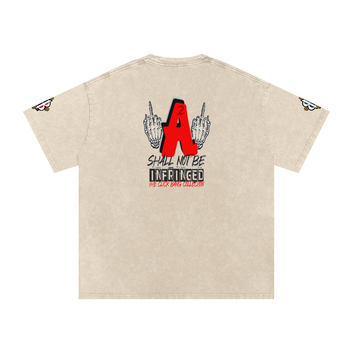 BOOJI ITALY CLICK BANG COLLECTION MENS SNOW WASHED T-SHIRT