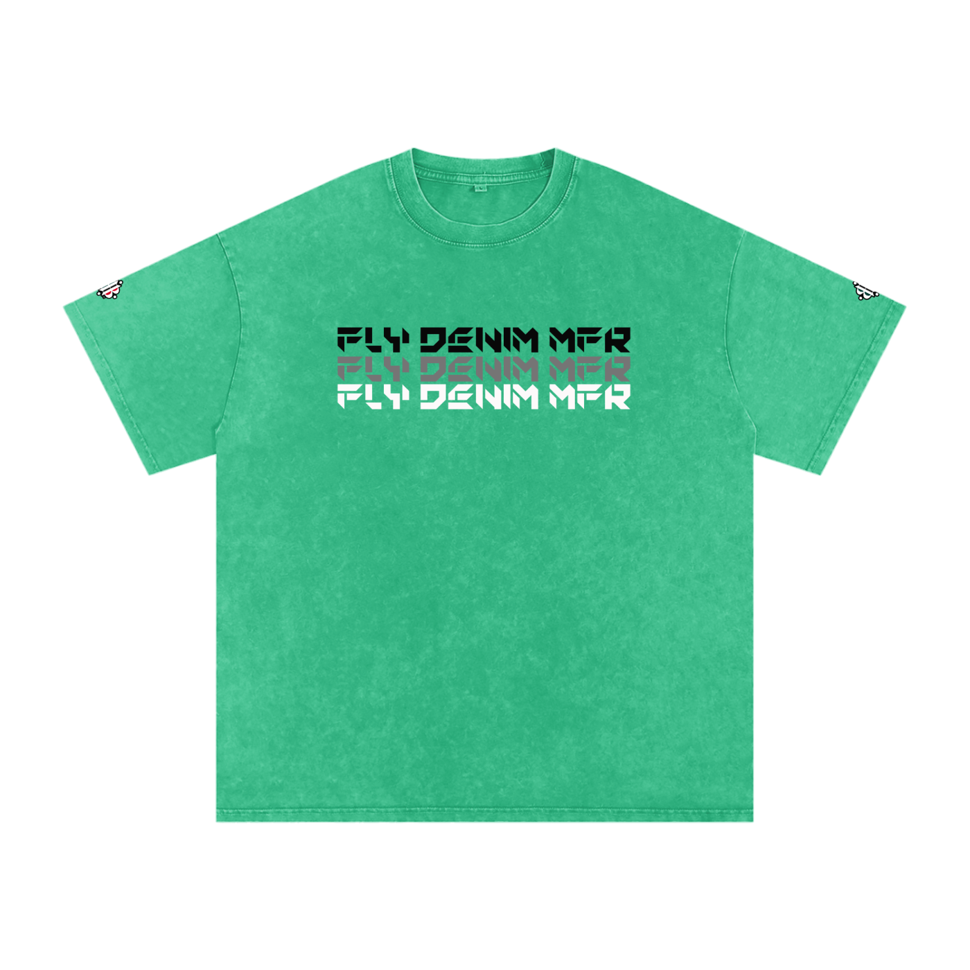 BOOJI ITALY "FLY DENIM MFR." SNOW WASHED T-SHIRT