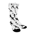 BOOJI ITALY CLICK BANG COLLECTION LOGO MEN'S WHITE SOCKS
