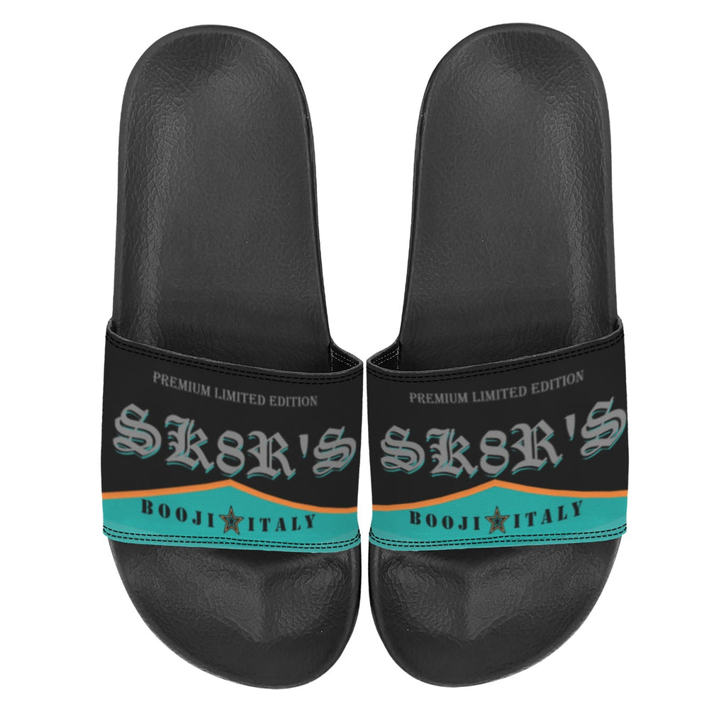 BOOJI ITALY SK8R'S COLLECTION WOMEN'S BLACK SOLE SLIDES