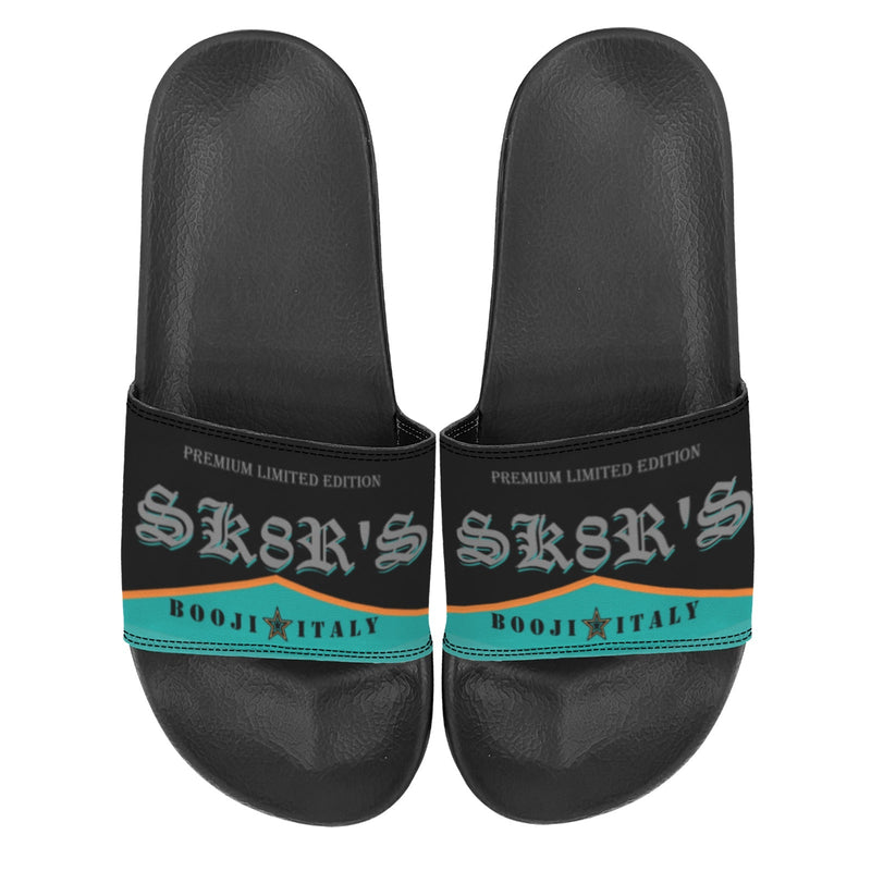 BOOJI ITALY SK8R'S COLLECTION WOMEN'S BLACK SOLE SLIDES