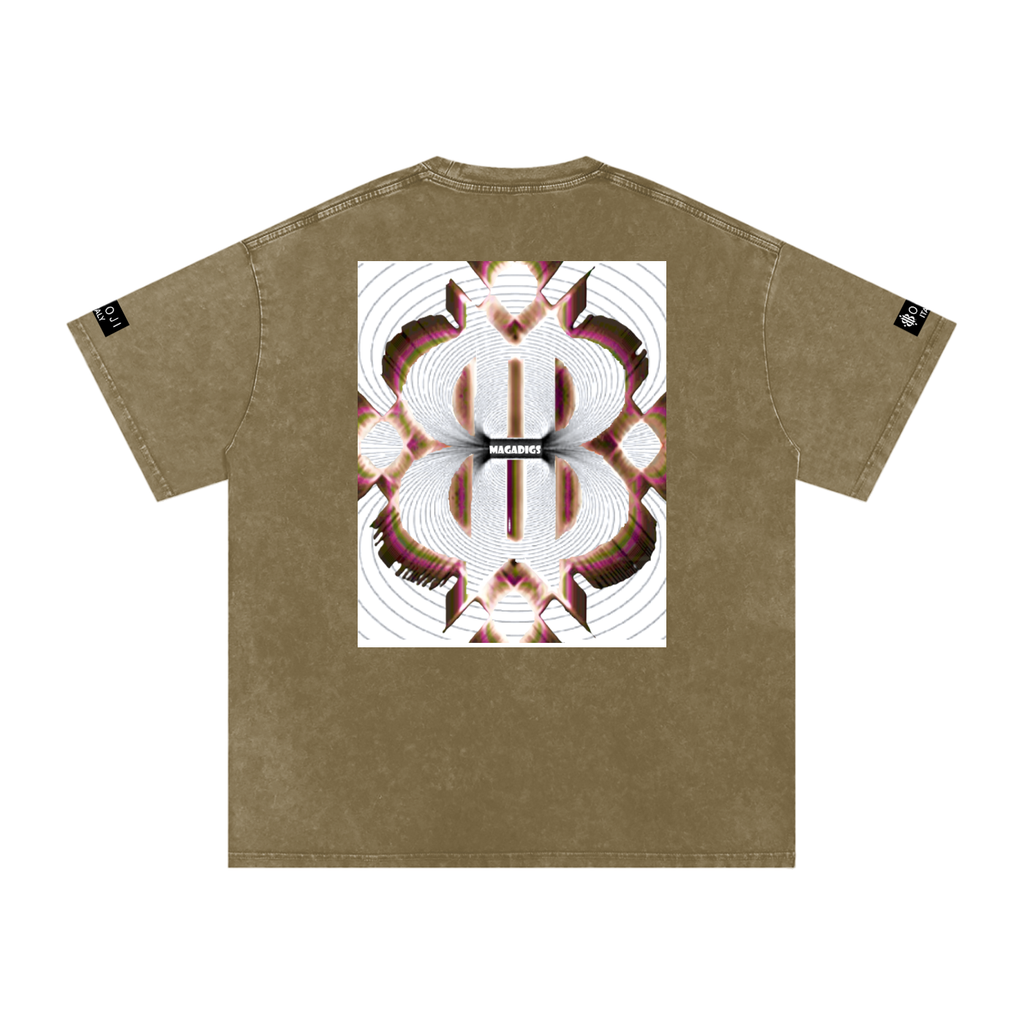 BOOJI ITALY MAGADIGS COLLECTION LOGO SNOW WASHED T-SHIRT