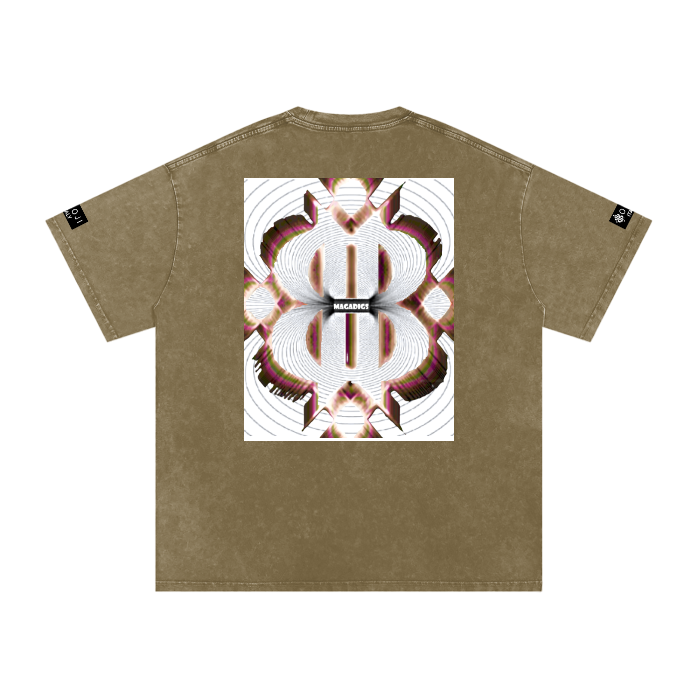 BOOJI ITALY MAGADIGS COLLECTION LOGO SNOW WASHED T-SHIRT