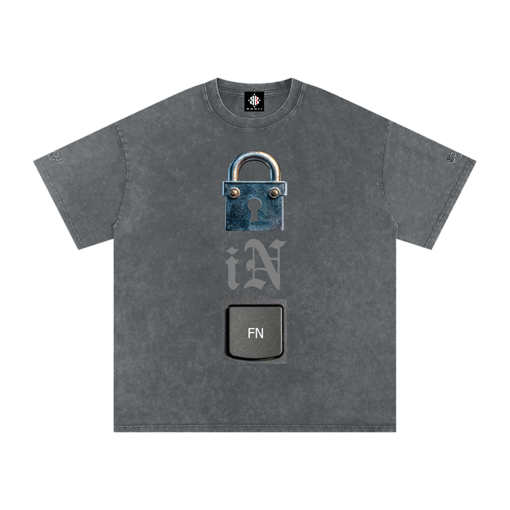 BOOJI ITALY LOCK IN COLLECTION SNOW WASHED T-SHIRT