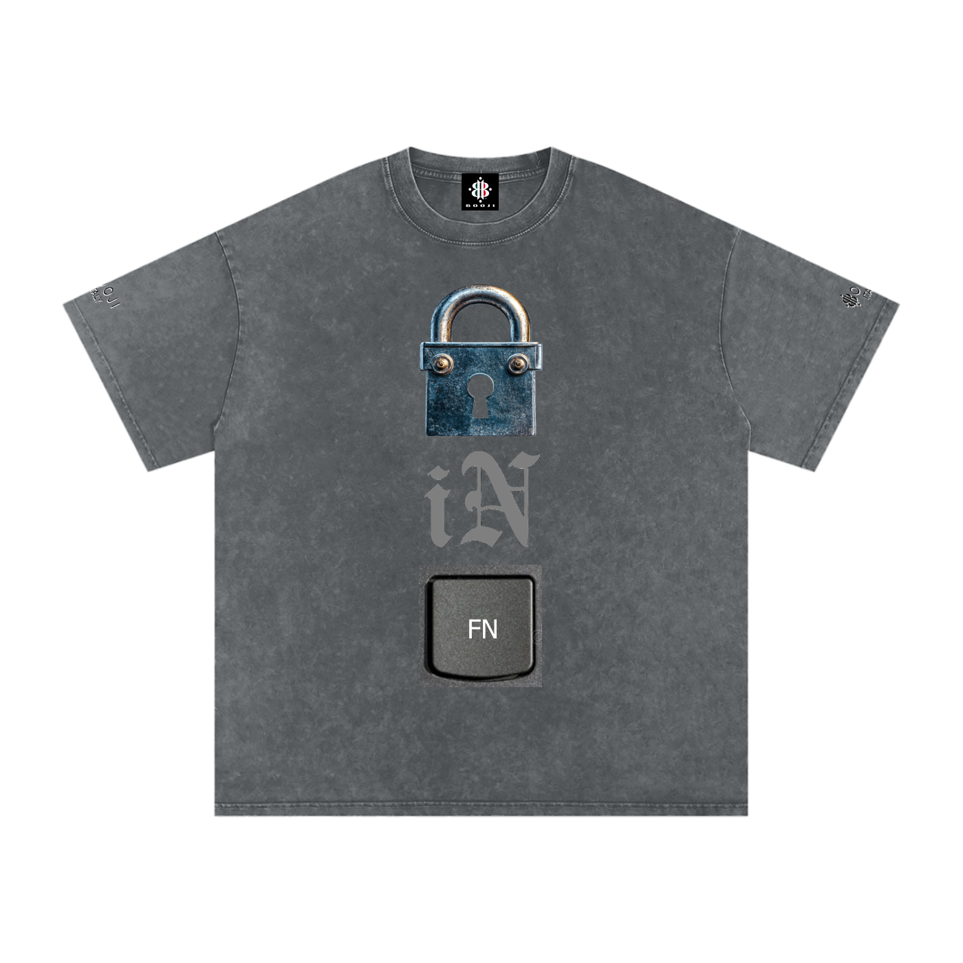 BOOJI ITALY LOCK IN COLLECTION SNOW WASHED T-SHIRT