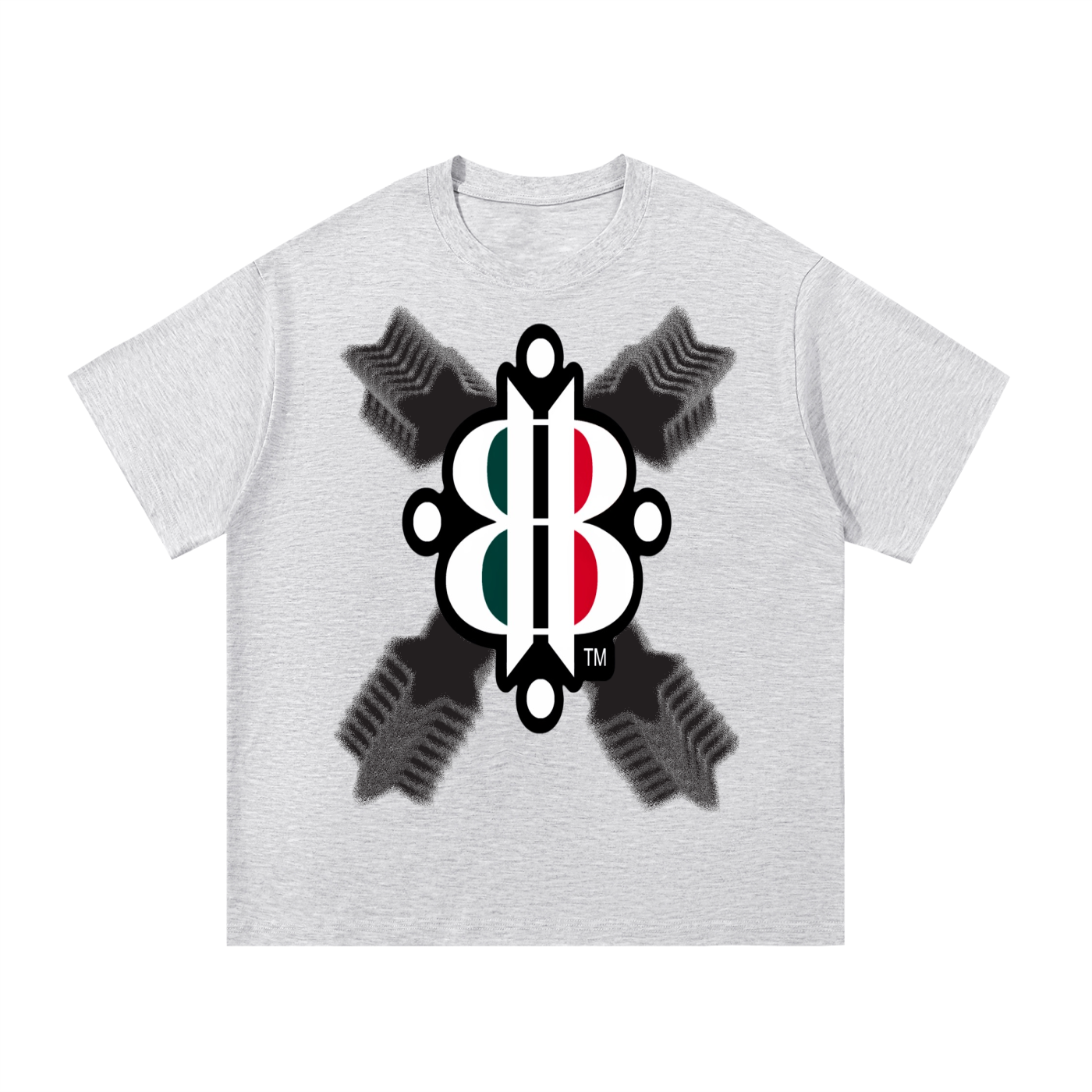 BOOJI ITALY STARS LOGO MULTIPLIED COTTON T-SHIRT