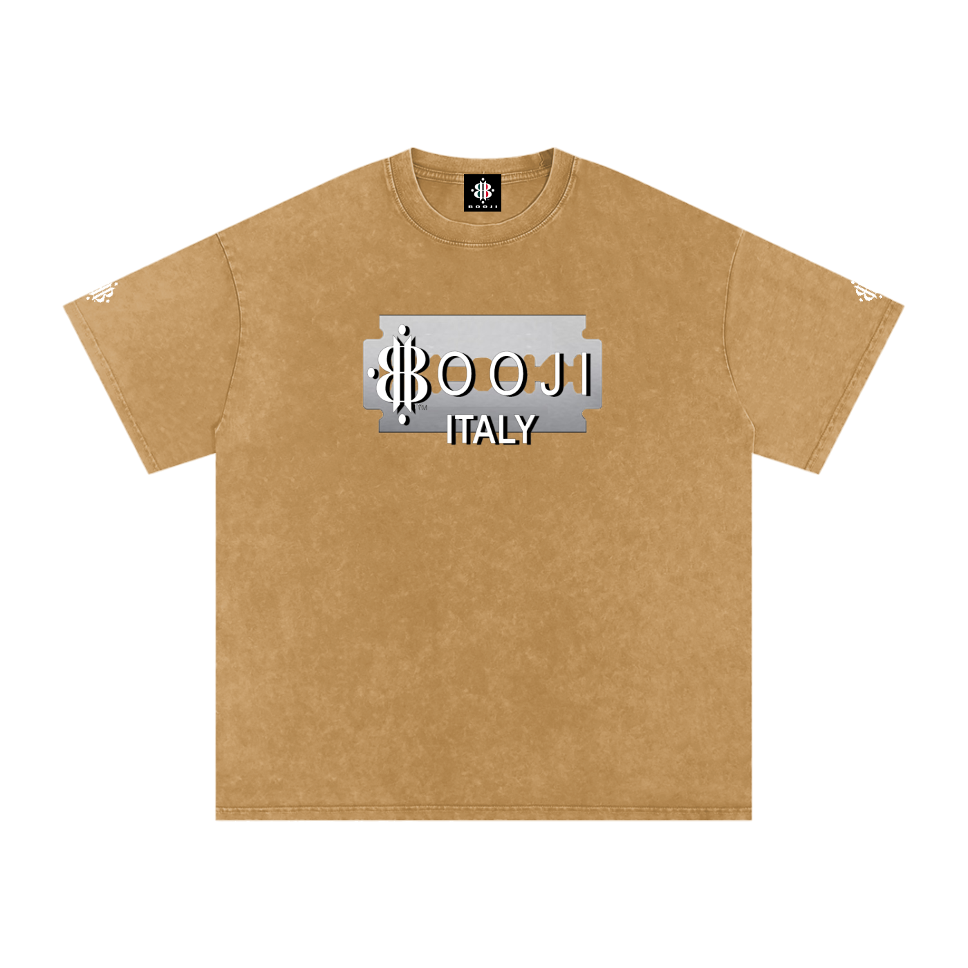 BOOJI ITALY SUPER POSITION COLLECTION RAZORS EDGE SNOW WASHED T-SHIRT