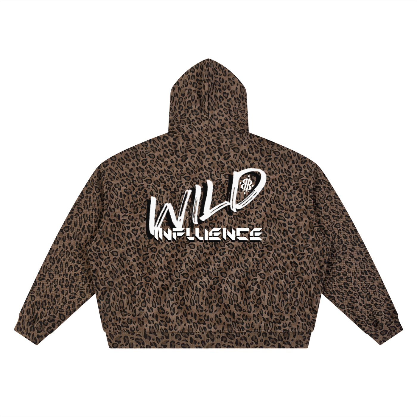 BOOJI ITALY 'WILD INFLUENCE" LEOPARD PRINT FULL ZIP HOODIE