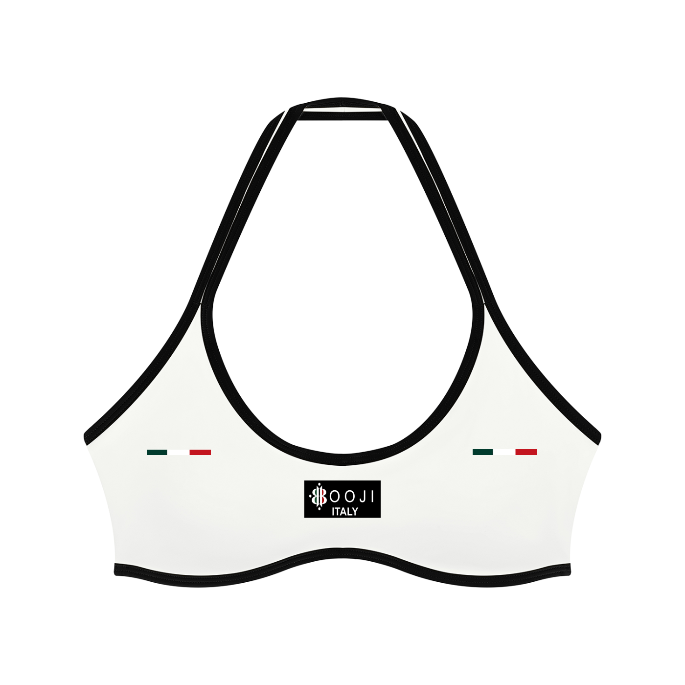BOOJI ITALY 4 EVER $ LOGO WOMEN'S HALTER YOGA SPORTS BRA
