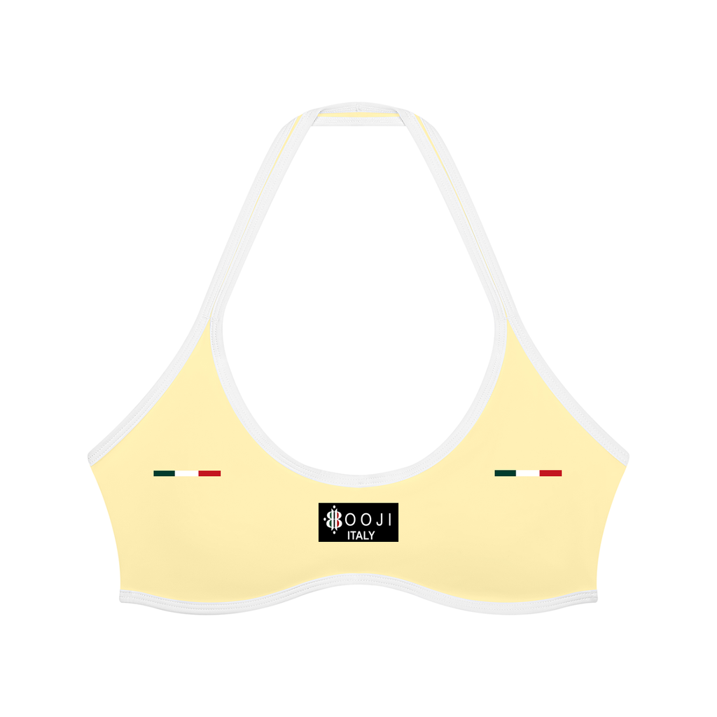 BOOJI ITALY 4 EVER $ LOGO WOMEN'S HALTER YOGA SPORTS BRA
